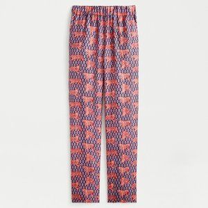 J. Crew Pull-on easy pant in roaming tigers print